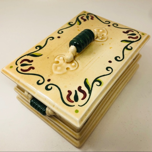 Metlox Poppytrail Homestead Provincial Box 1950s - Picture 12 of 14